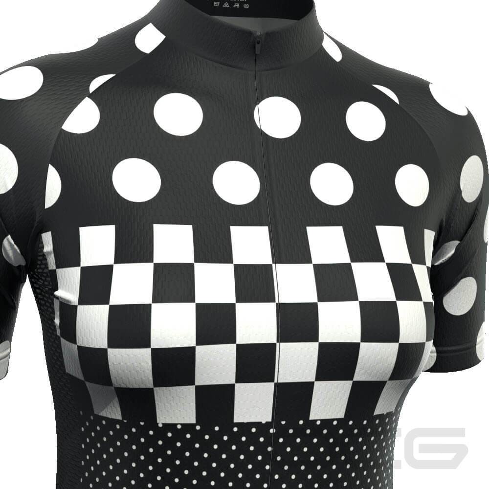 Women's "Nina" Polka Dot Cycling Jersey  [clearance]