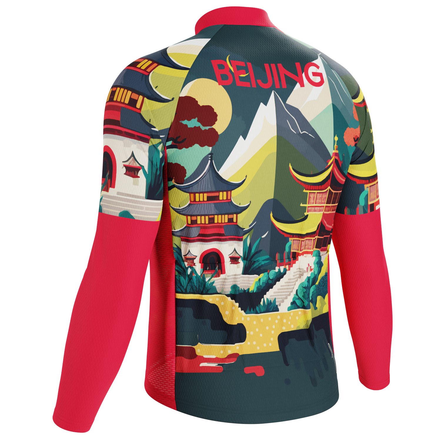 Men's Around The World - Beijing Long Sleeve Cycling Jersey