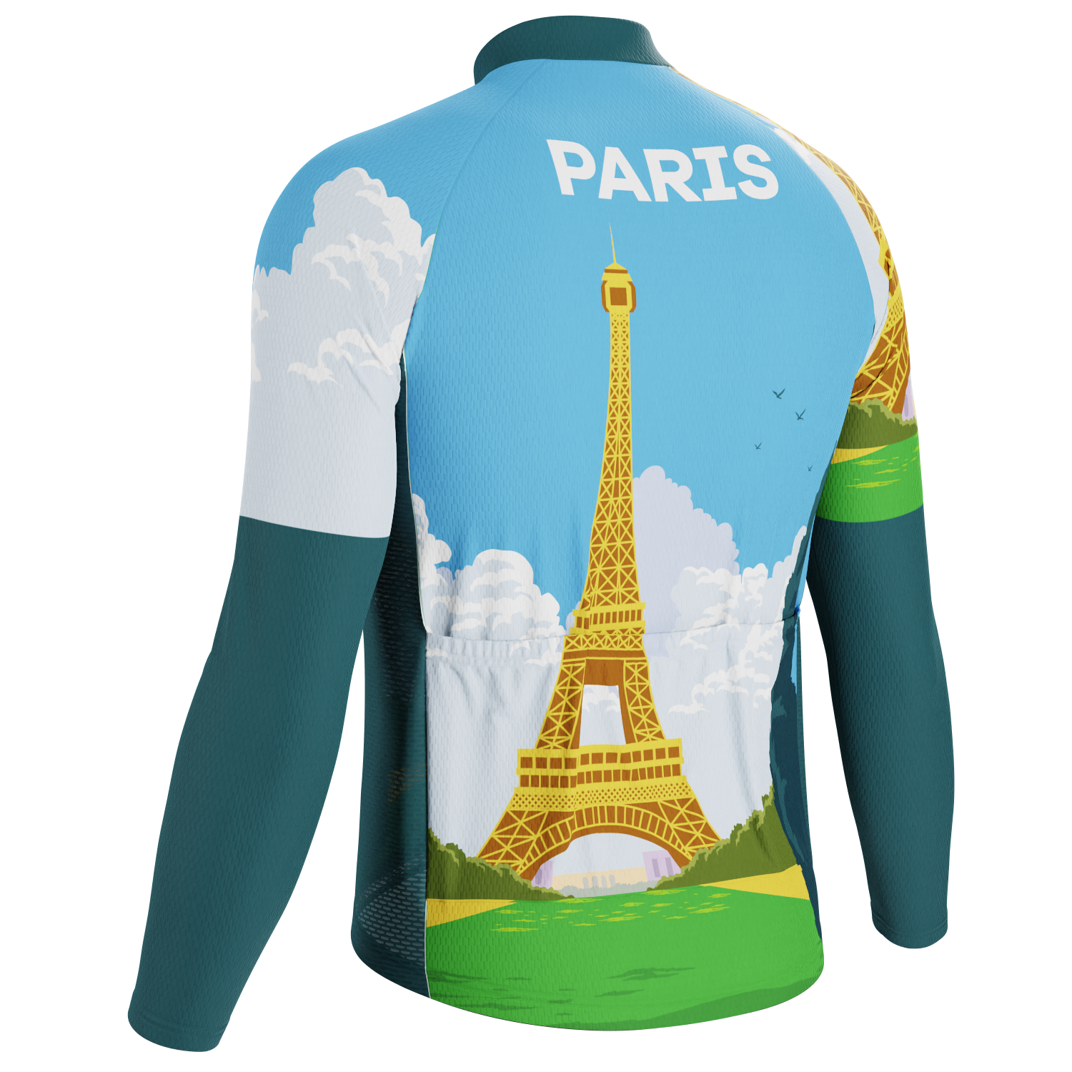 Men's Around The World - Paris Long Sleeve Cycling Jersey