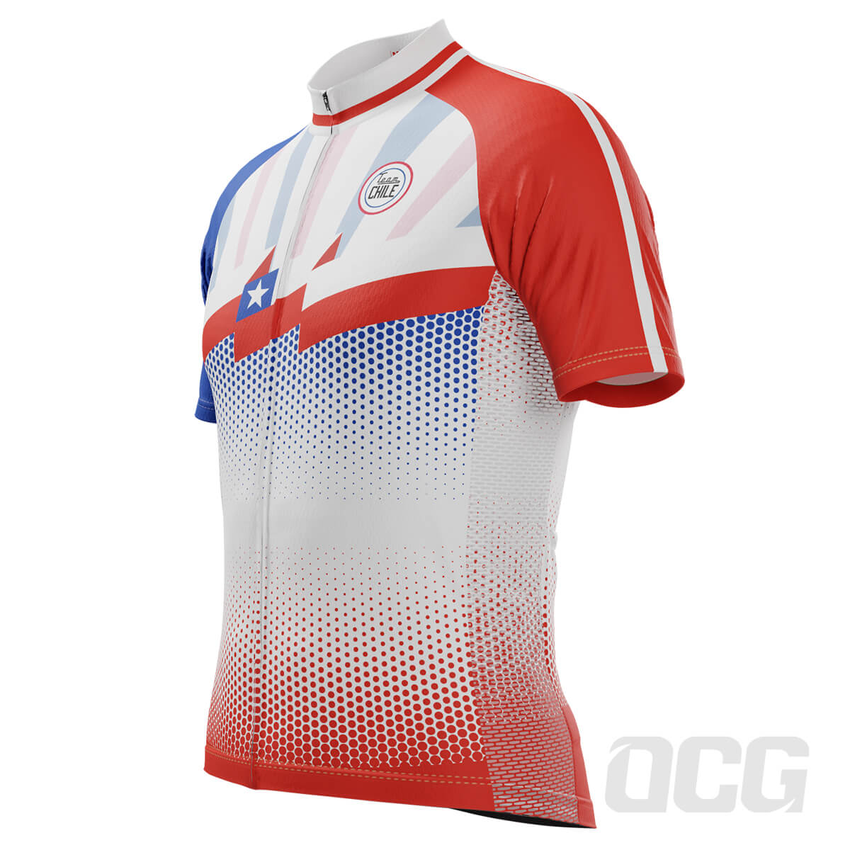 Men's World Countries Team Chile Icon Short Sleeve Cycling Jersey