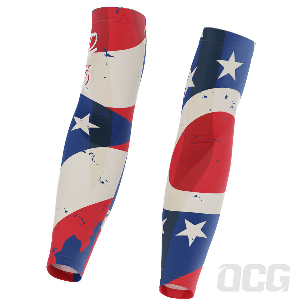 Men's Ohio Flag USA State Quick-Dry Cycling Arm Warmers