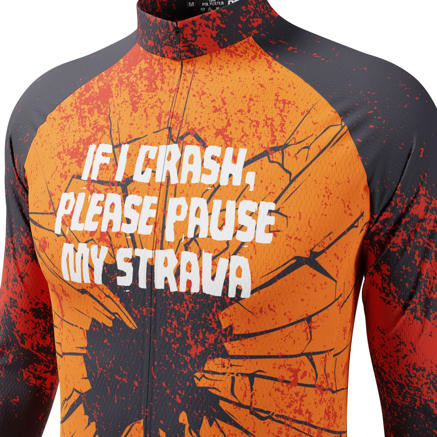 Men's Pause My Strava Long Sleeve Cycling Jersey