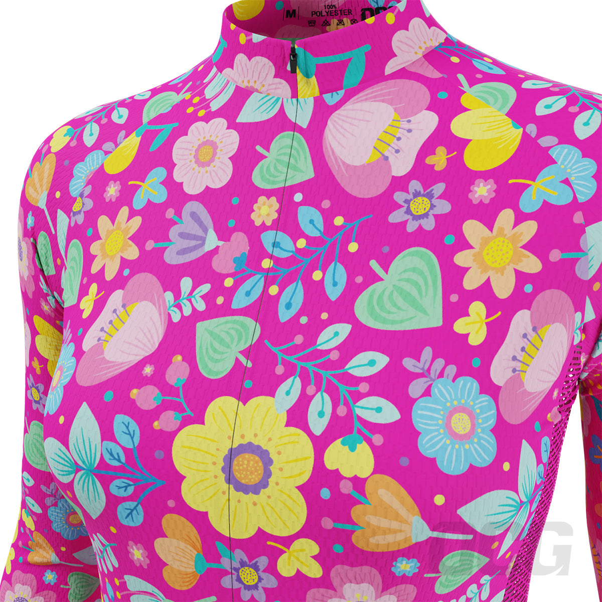 Women's Vixen Bouquet Floral Long Sleeve Cycling Jersey