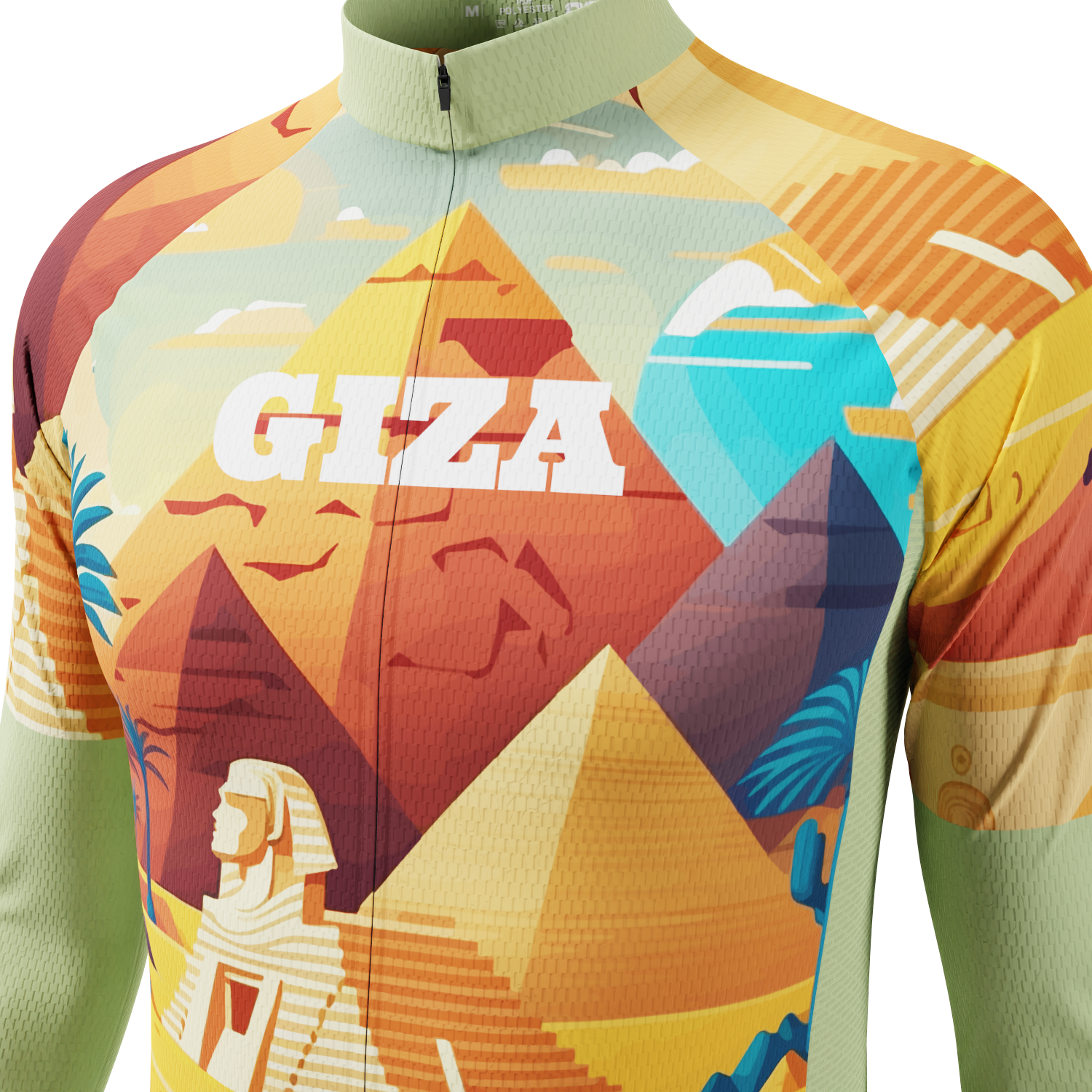 Men's Around The World - Giza Long Sleeve Cycling Jersey