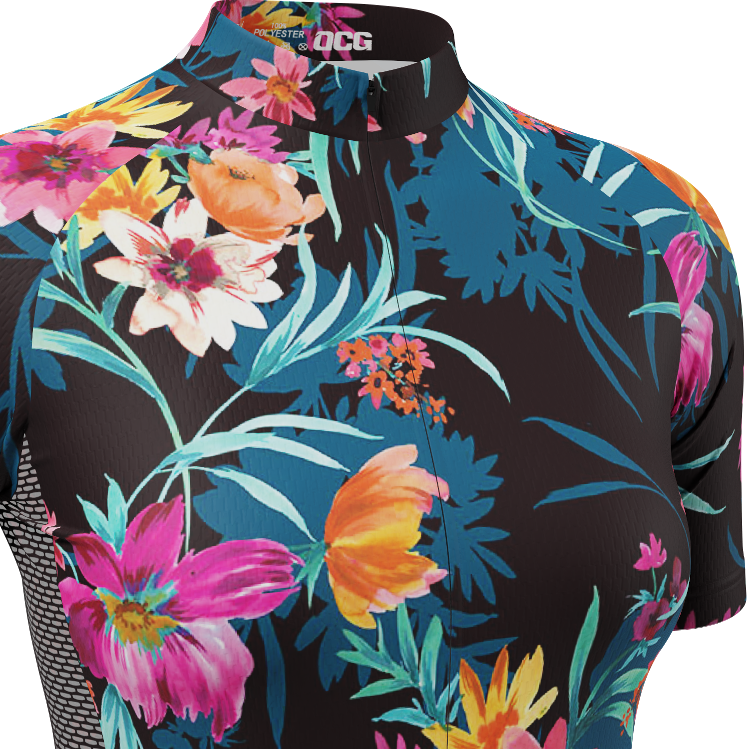 Women's Tropical Bloom Short Sleeve Cycling Jersey