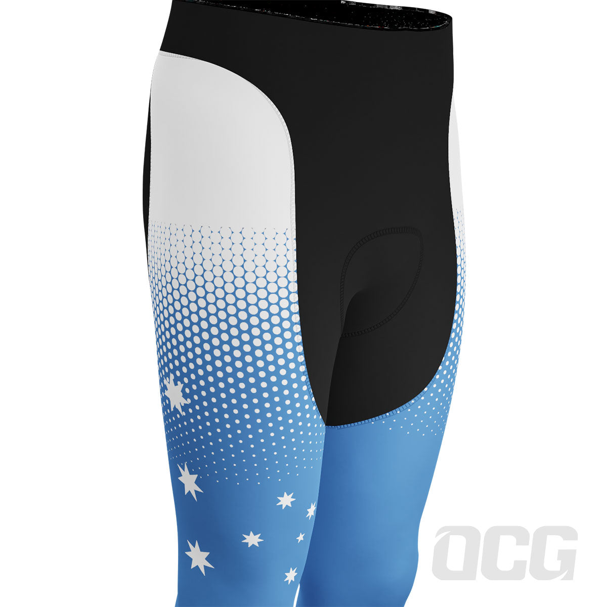 Men's World Countries Flag Australia Gel Padded Cycling Tights