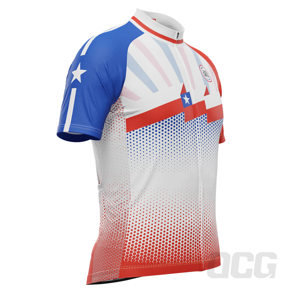 Men's World Countries Team Chile Icon Short Sleeve Cycling Jersey