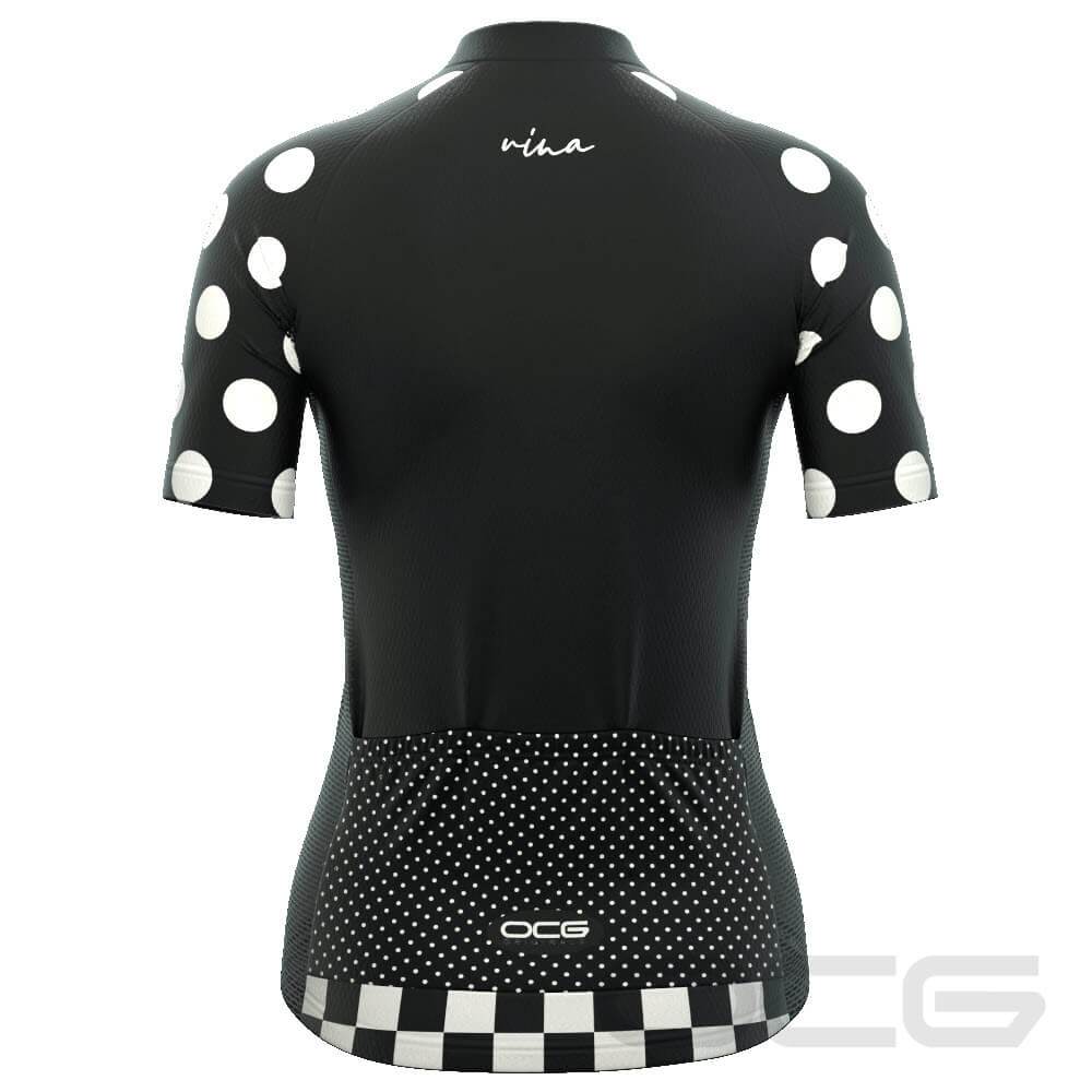 Women's "Nina" Polka Dot Cycling Jersey  [clearance]