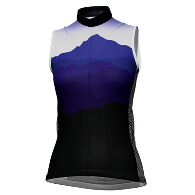 Women's Ride Free Sunset Sleeveless Tech Cycling Jersey