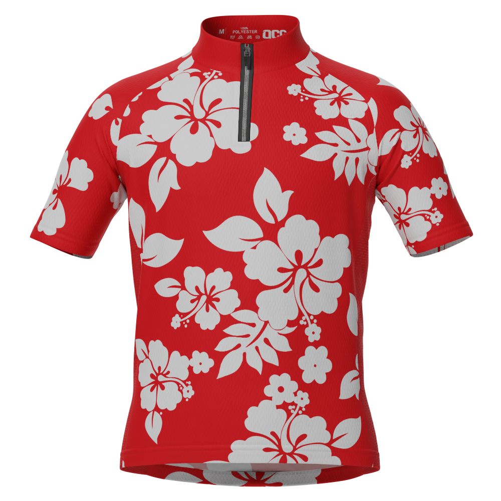 Kid's Hawaiian Shirt Aloha Short Sleeve Cycling Jersey