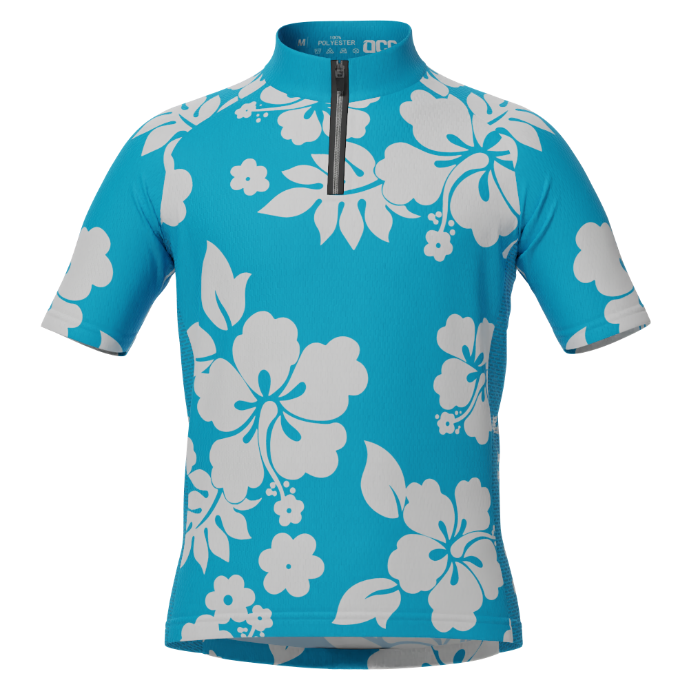 Kid's Hawaiian Shirt Aloha Short Sleeve Cycling Jersey