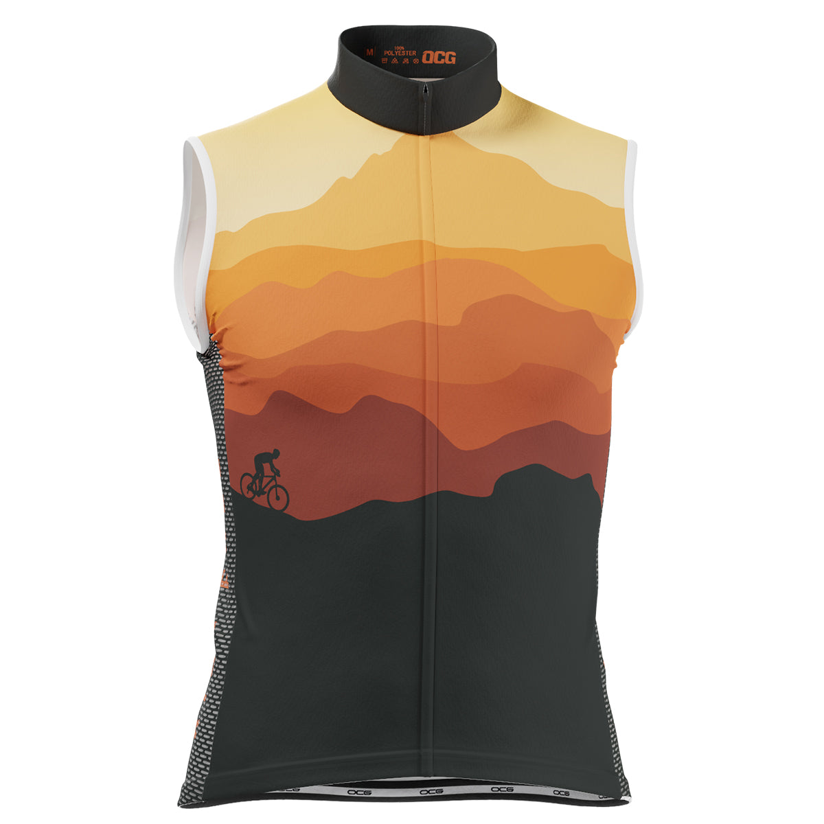 Men's Ride Free Sunset Sleeveless Cycling Jersey