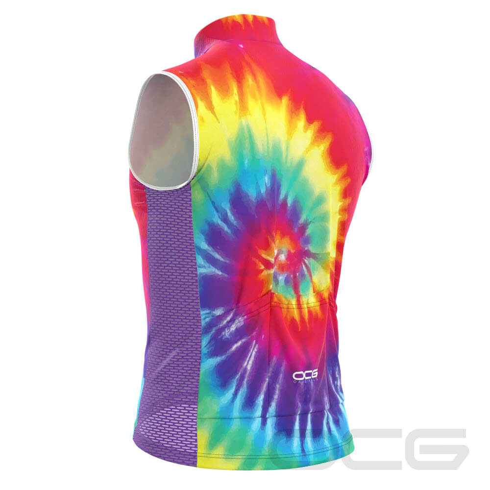 Men's Tie Dye Sleeveless Cycling Jersey