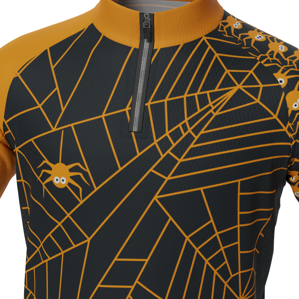 LDL Kids Spider Monster Short Sleeve Cycling Jersey