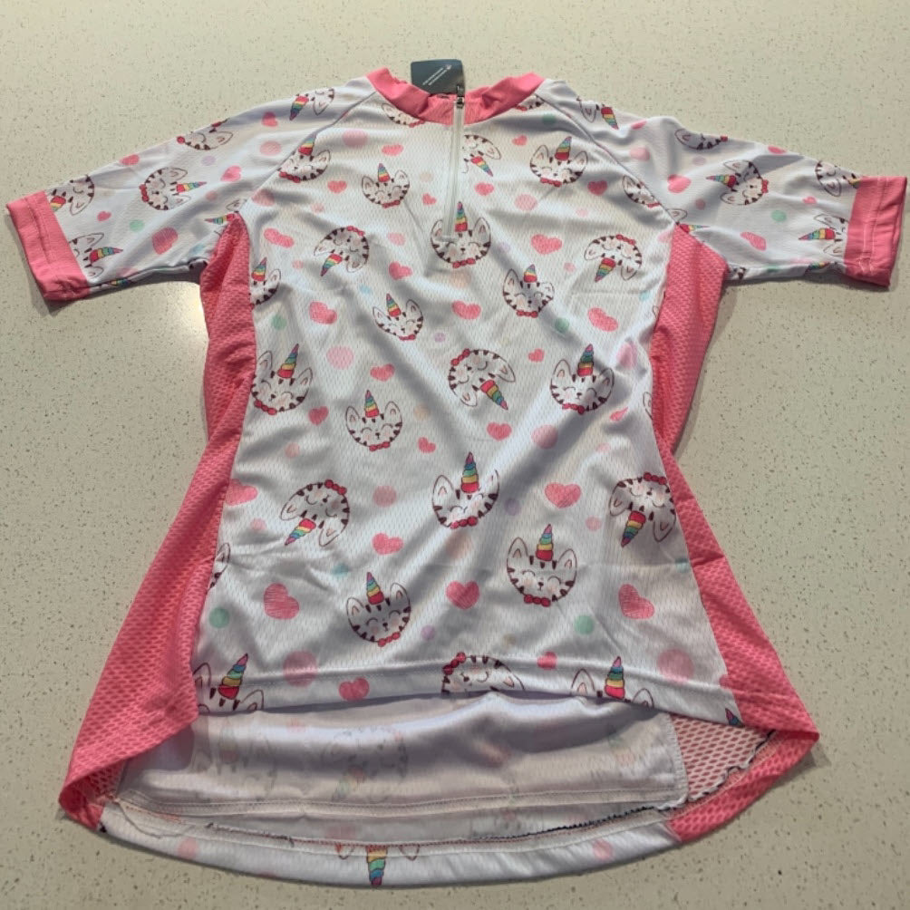 Women's Kitty-Corn Unicorn Fun Cycling Jersey