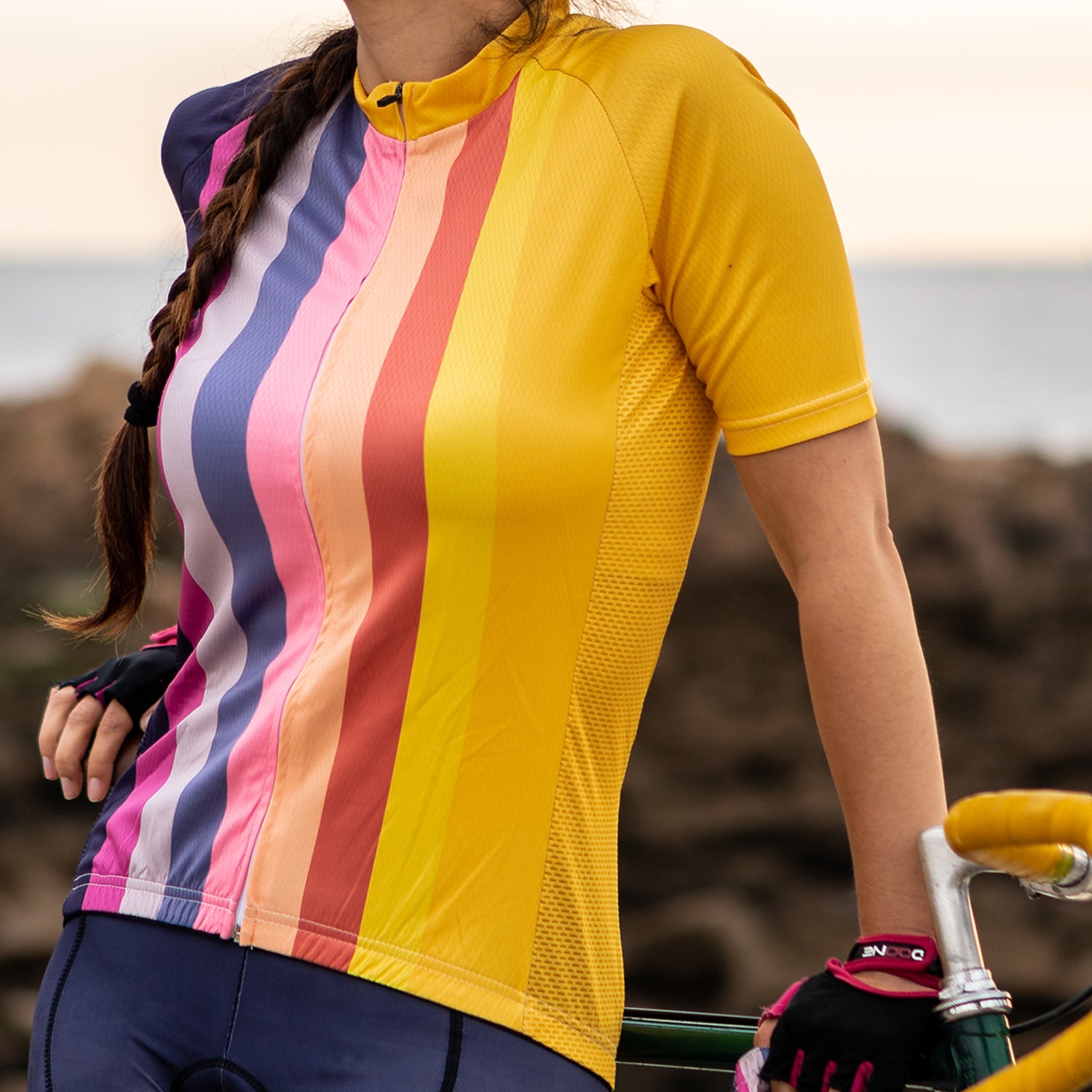 Women's Sunburnt Rainbow Cycling Jersey