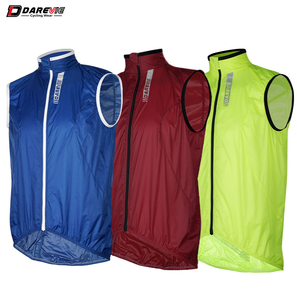 DV Neo Red Lightweight Windproof Water Resistant Cycling Vest