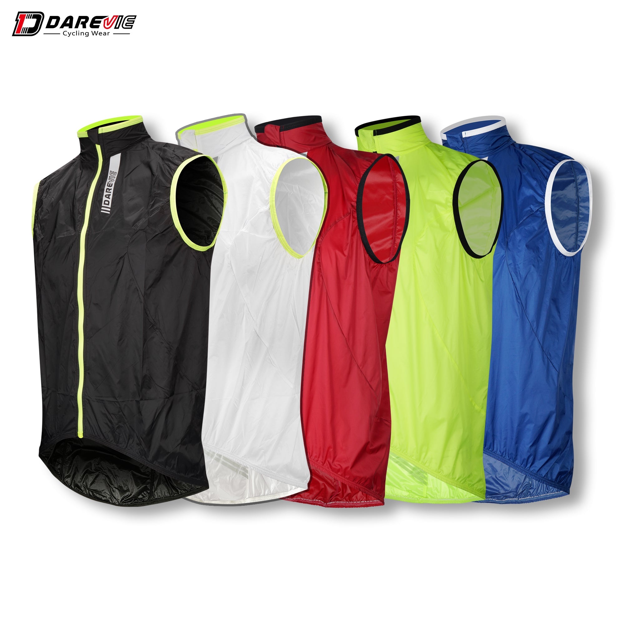 DV Neo Red Lightweight Windproof Water Resistant Cycling Vest