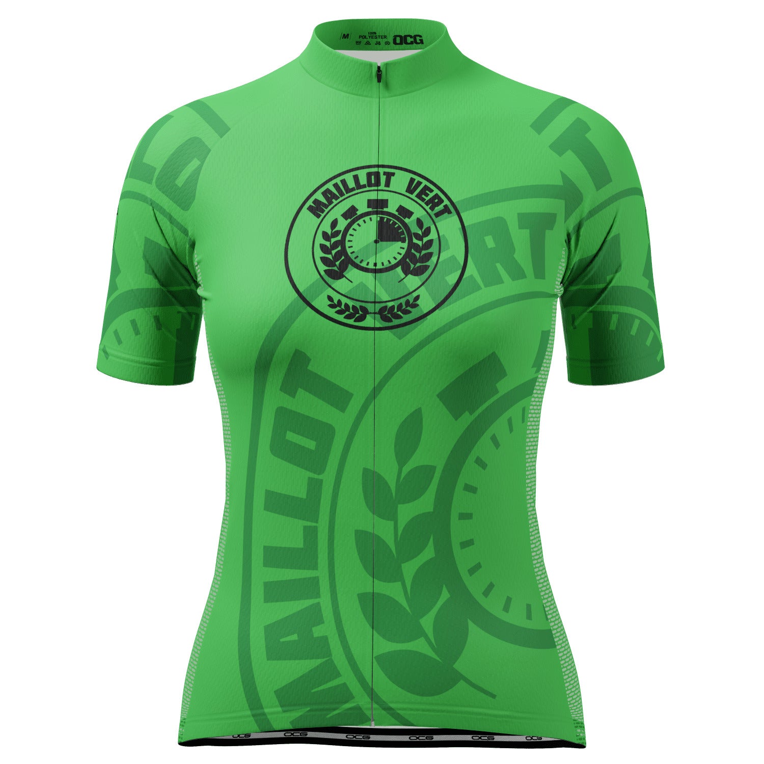 Women's Green Sprinters Maillot Vert Short Sleeve Cycling Jersey