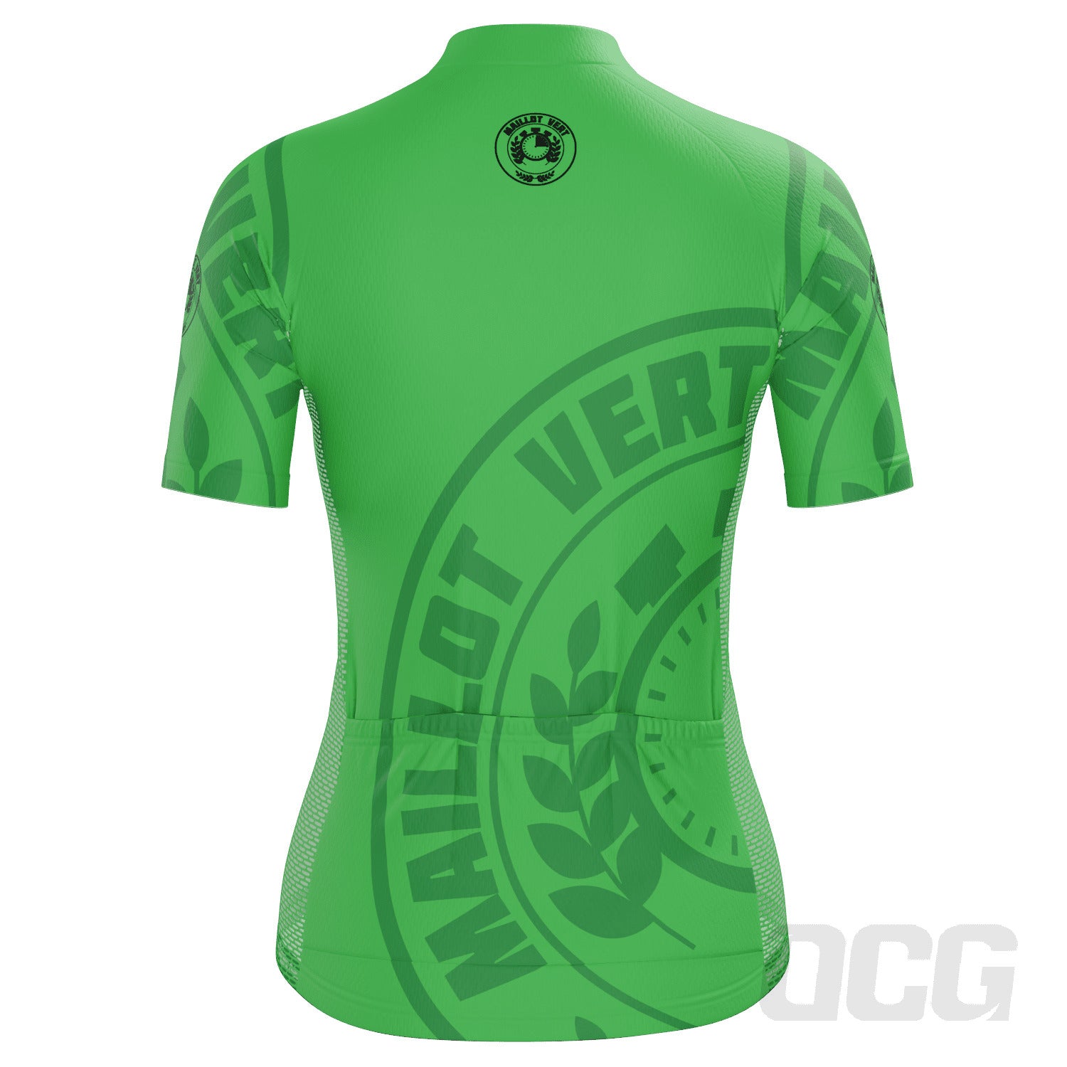 Women's Green Sprinters Maillot Vert Short Sleeve Cycling Jersey