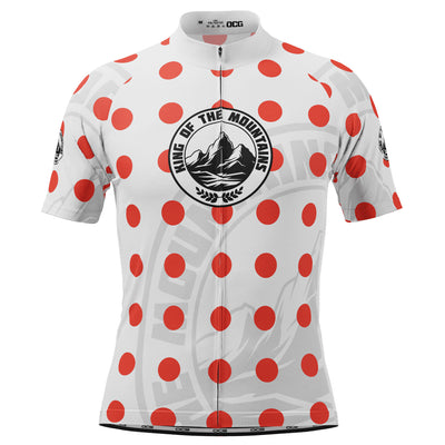 Men's Tour de France King of the Mountains Series 1 Short Sleeve Cycling Jersey
