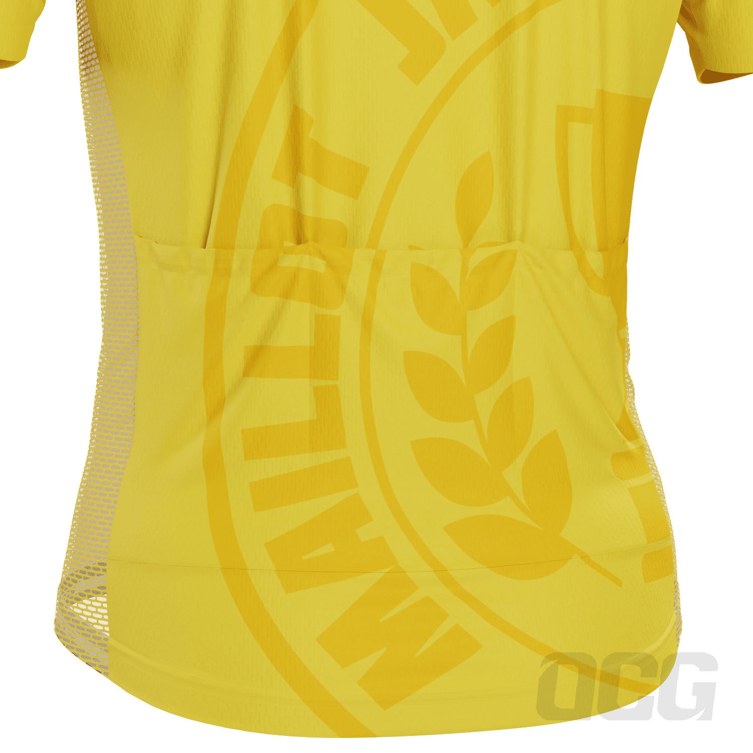 Men's Yellow Leaders Maillot Jaune Short Sleeve Cycling Jersey