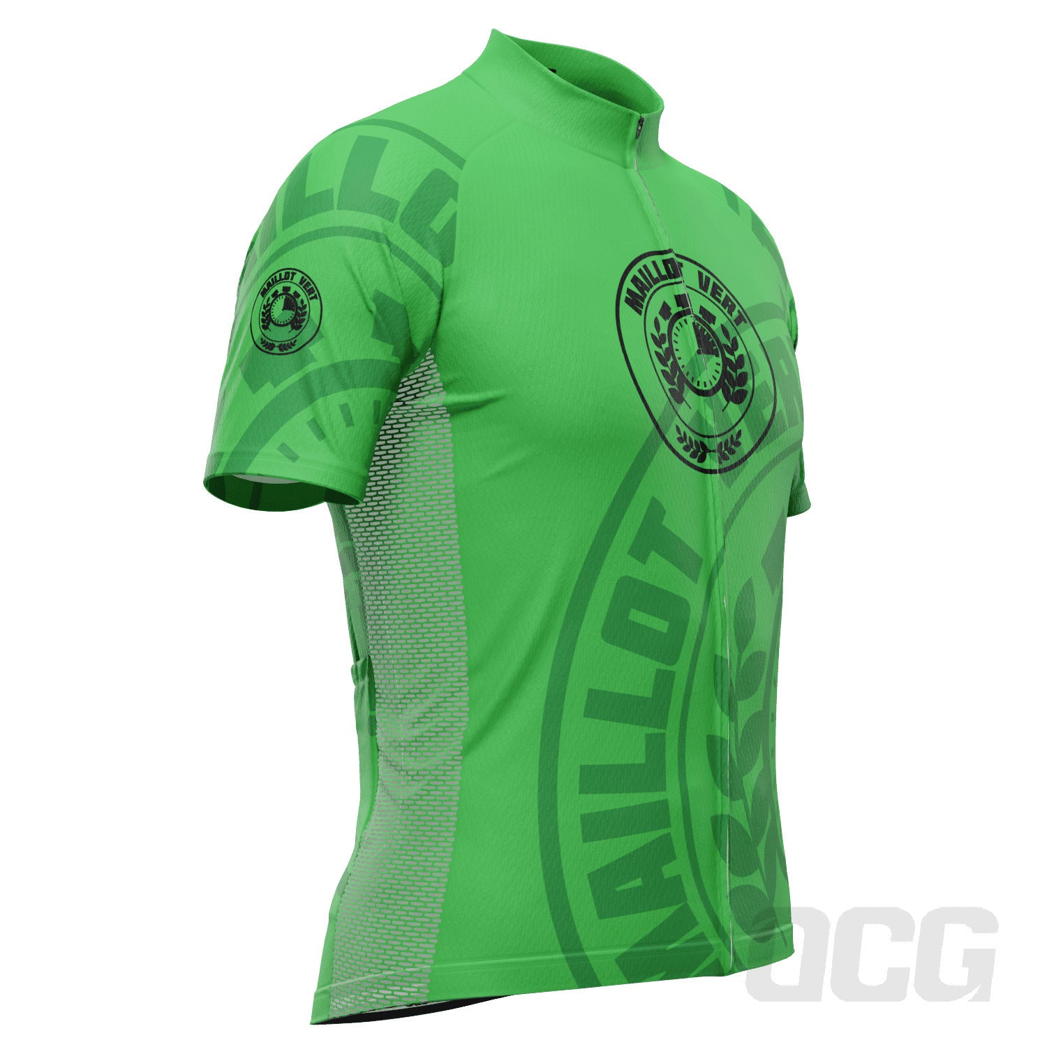 Men's Tour de France Green Sprinters Maillot Vert Short Sleeve Cycling Jersey