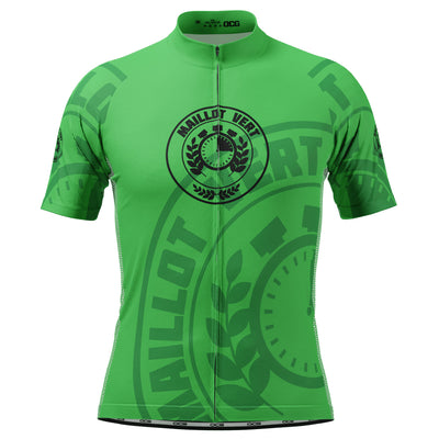 Men's Tour de France Green Sprinters Maillot Vert Short Sleeve Cycling Jersey