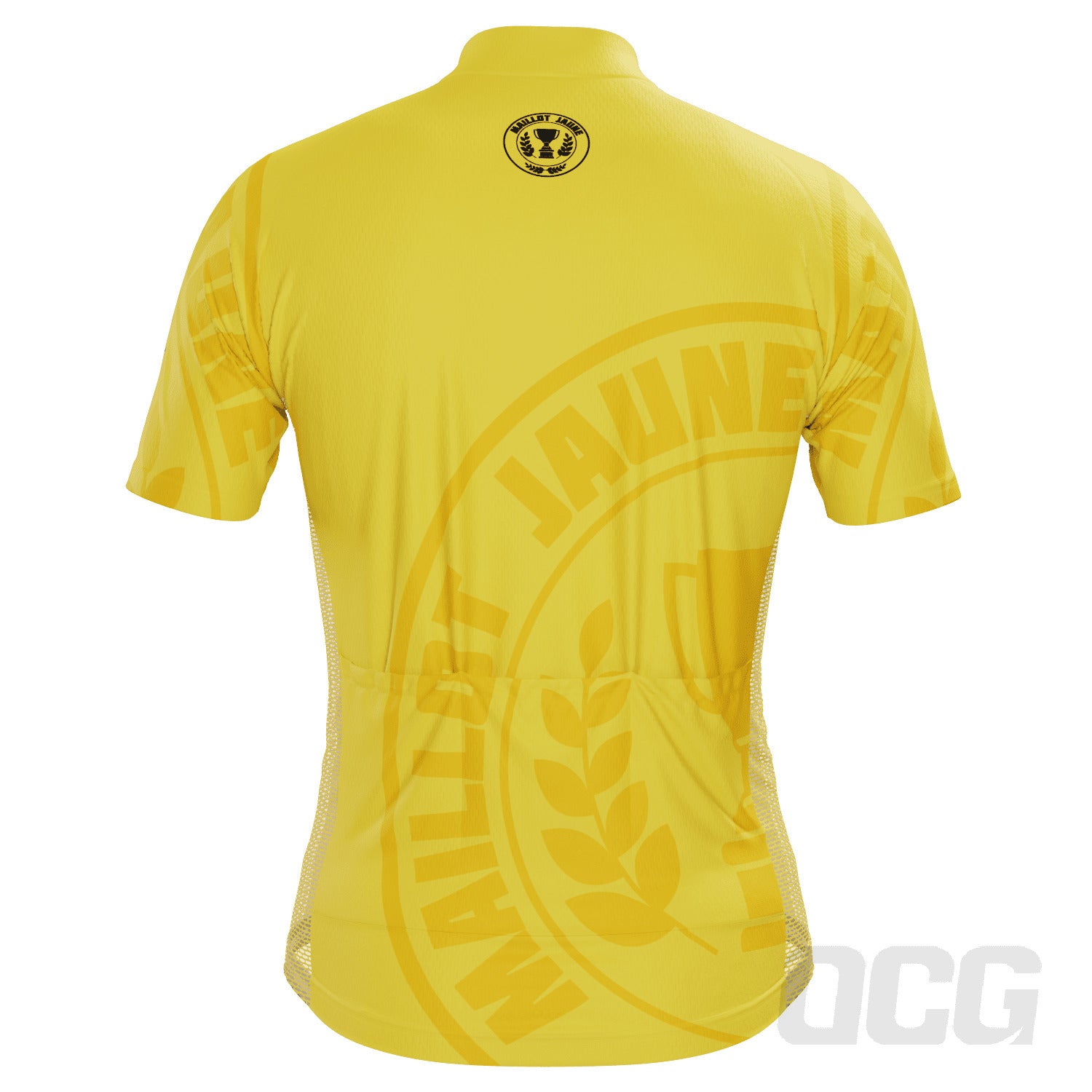 Men's Yellow Leaders Maillot Jaune Short Sleeve Cycling Jersey