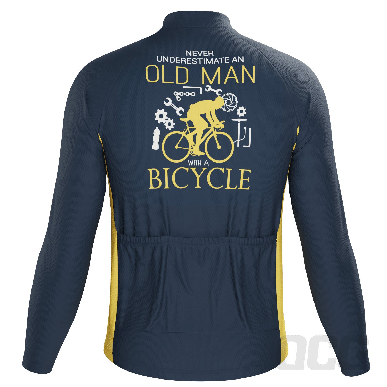 Men's Old Man Bicycle Long Sleeve Cycling Jersey