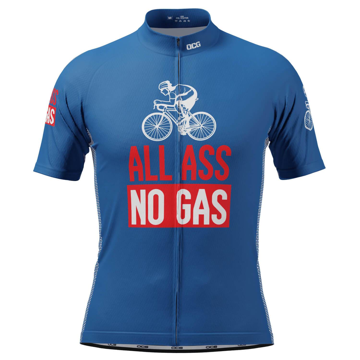 Men's All Ass No Gas Short Sleeve Cycling Jersey