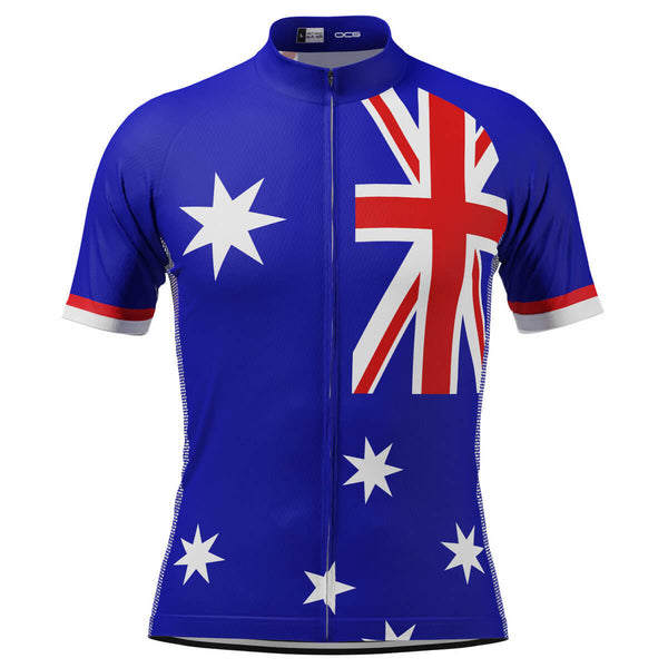 Stylish Men's Australia Flag Southern Cross cycling jersey Quick