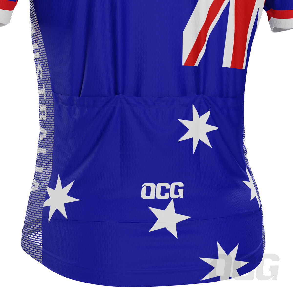 Men's Australian Flag Southern Cross Short Sleeve Cycling Jersey