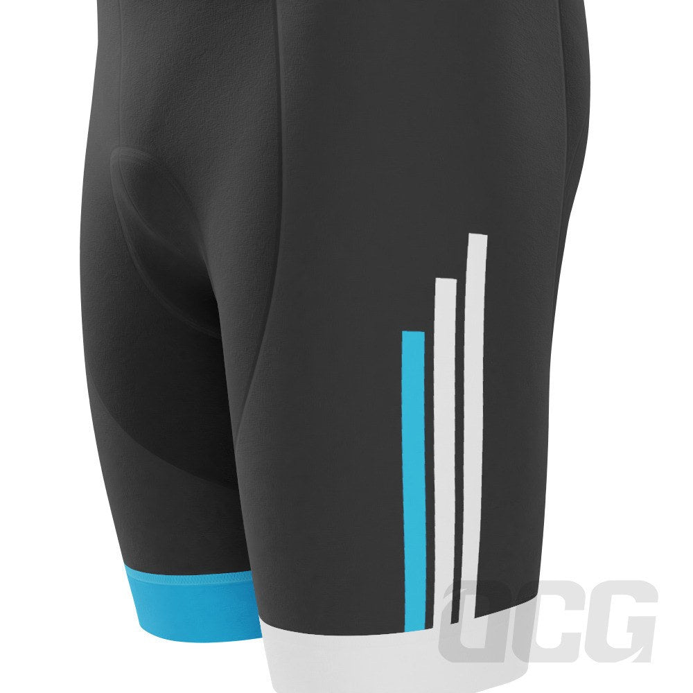 Men's Blue Stripes Pro-Band Cycling Shorts