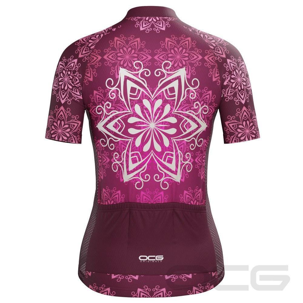 Women's Bold Mandala Short Sleeve Cycling Jersey - Online Cycling Gear Australia