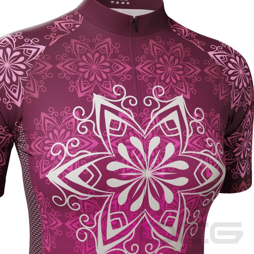Women's Bold Mandala Short Sleeve Cycling Jersey - Online Cycling Gear Australia