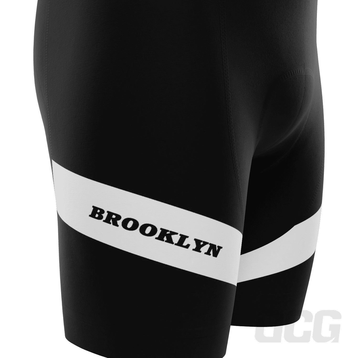 Men's Brooklyn Retro Classic Black  Gel Padded Cycling Bib
