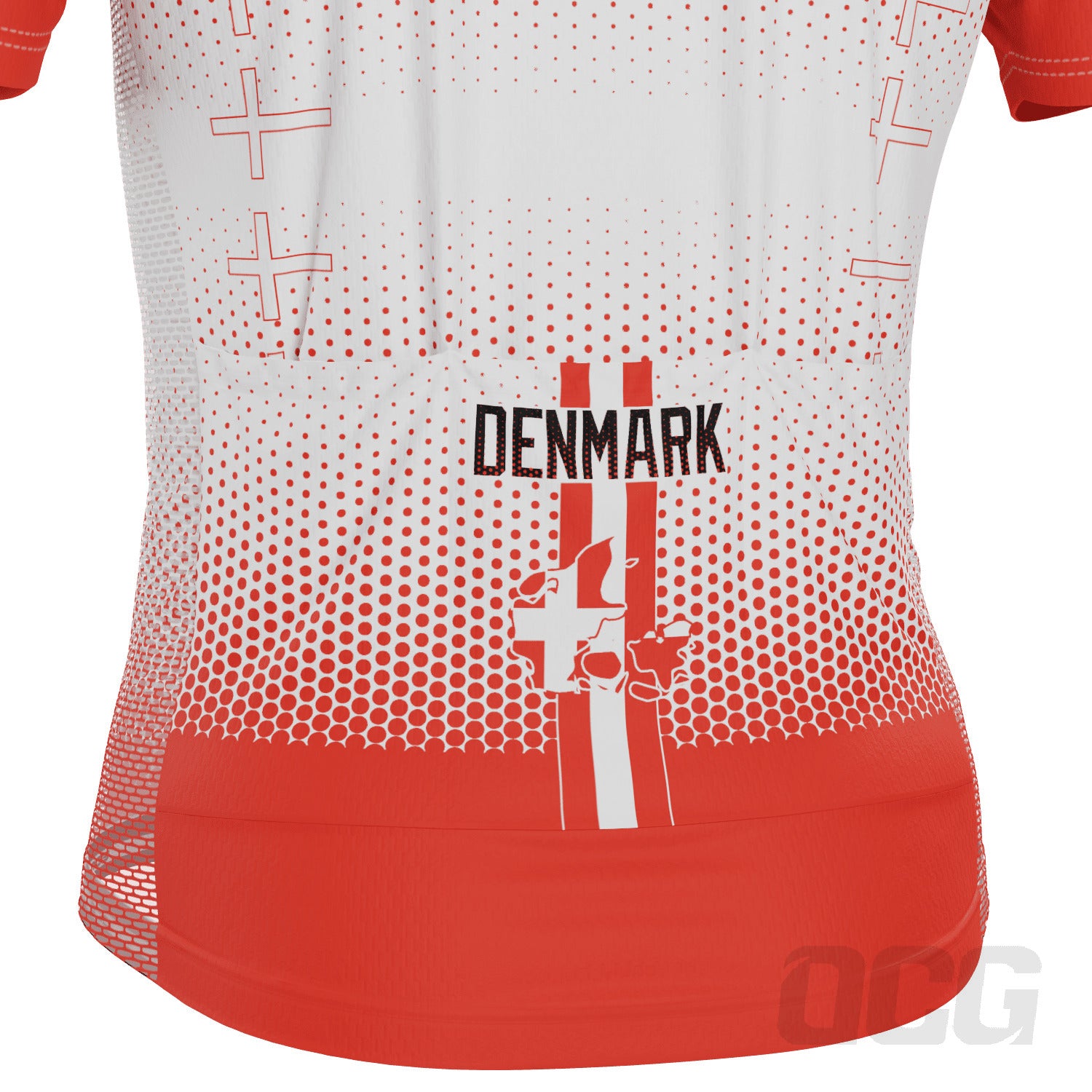 Men's World Countries Flag Denmark Short Sleeve Cycling Jersey