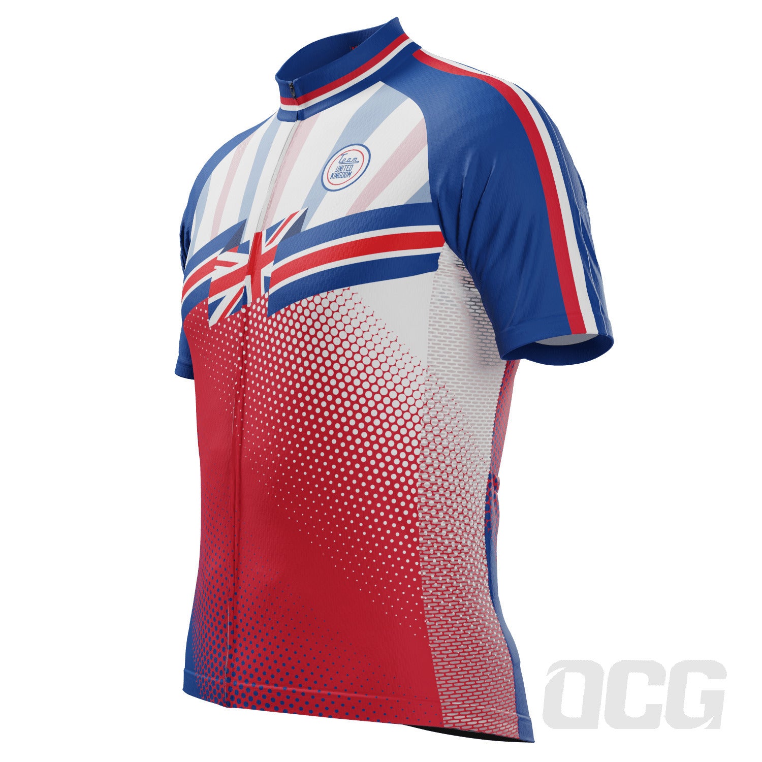 Men's World Countries Flag UK Short Sleeve Cycling Jersey