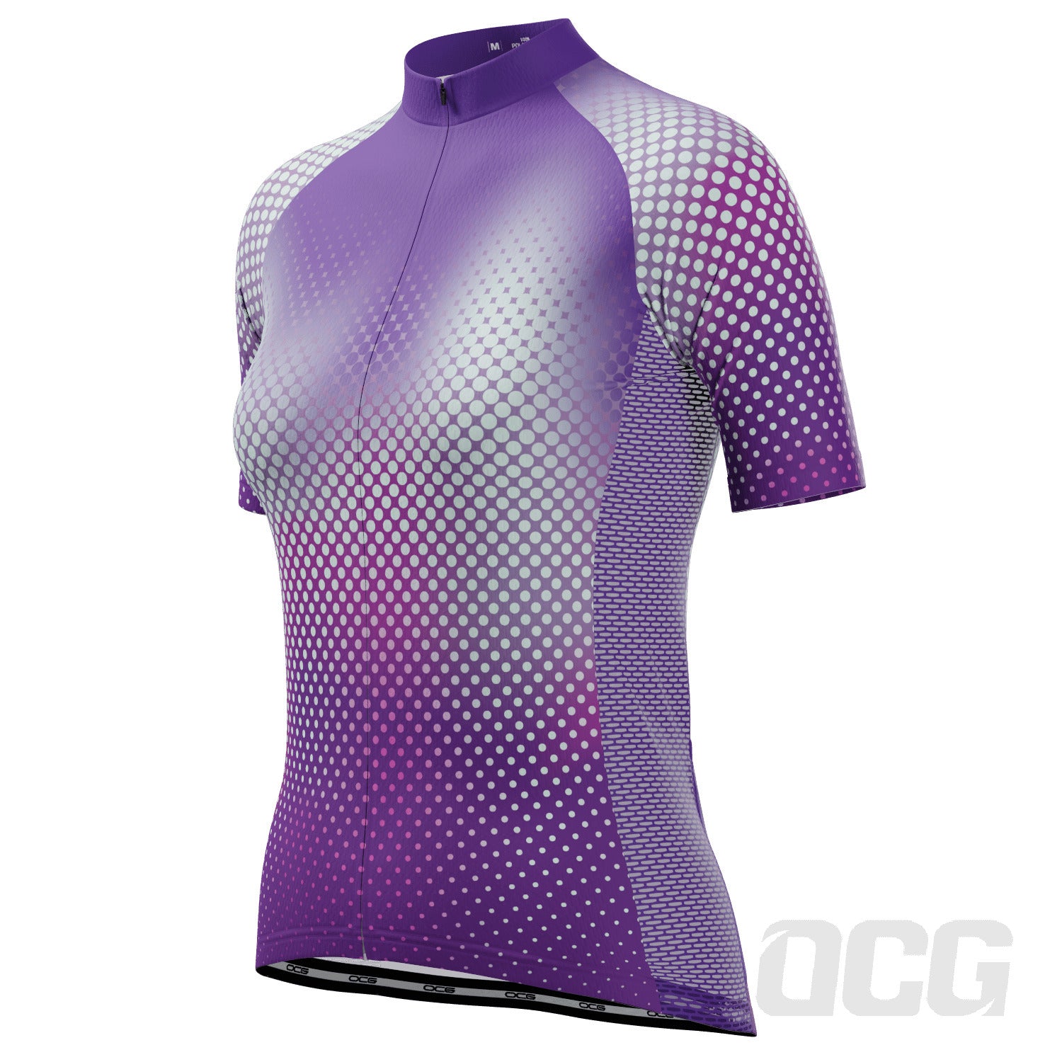 Women's Disco Dots Short Sleeve Cycling Jersey