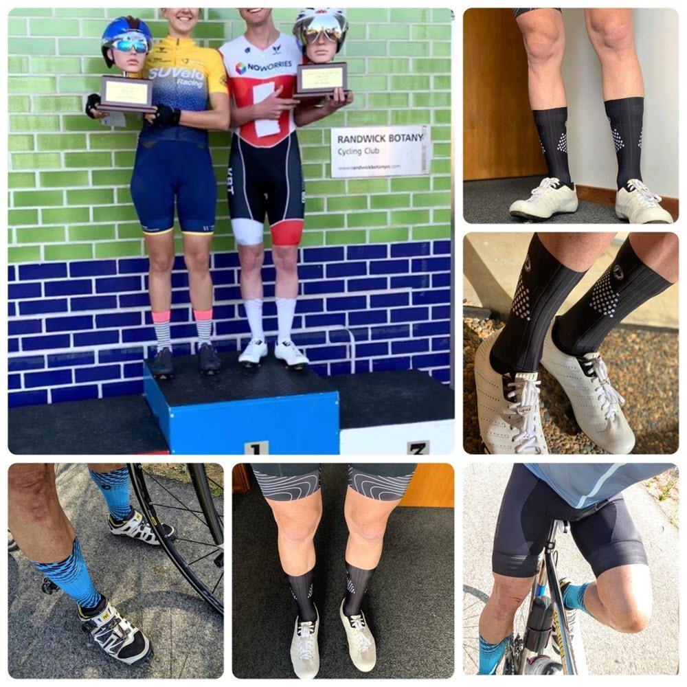 DV Disc Anti-Slip Dual Fabric Cycling Socks-DV Athletic-Online Cycling Gear Australia