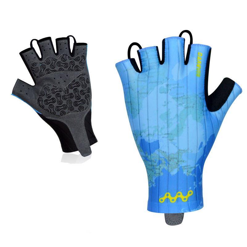 DV Globe Half Finger Gel Padded Cycling Gloves-DV Athletic-Online Cycling Gear Australia