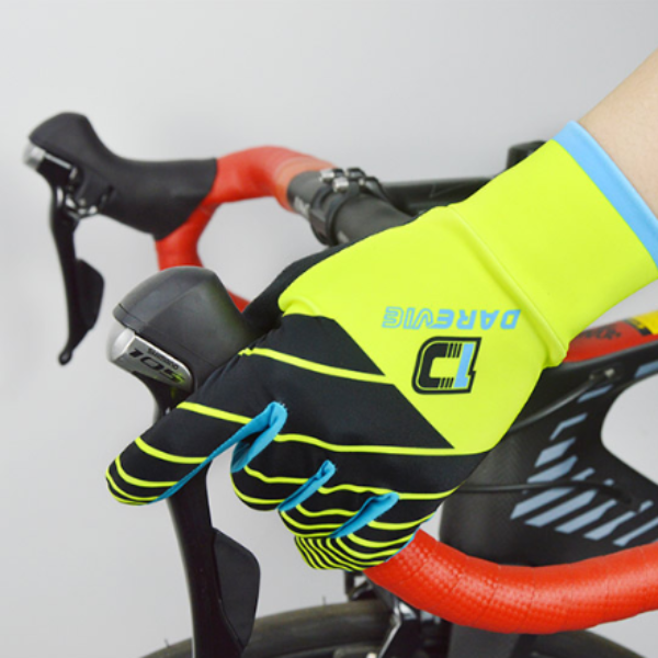 DV Neon Touch Screen Gel Padded Winter Cycling Gloves-DV Athletic-Online Cycling Gear Australia