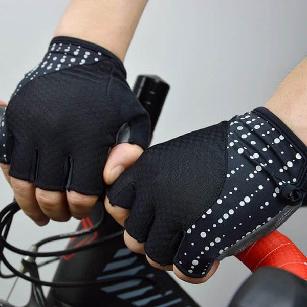 DV Reflective Gel Padded Half Finger Cycling Gloves-DV Athletic-Online Cycling Gear Australia