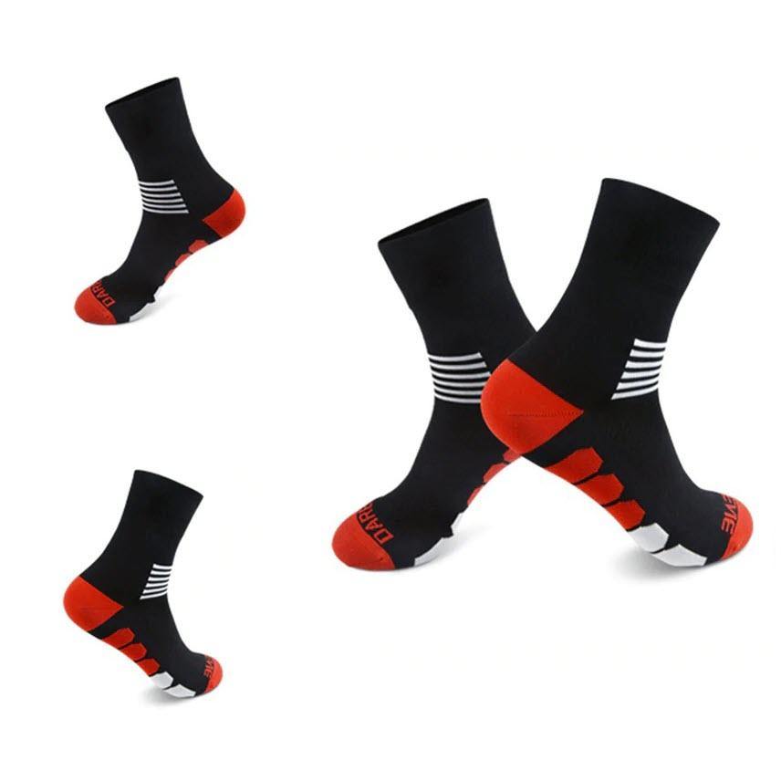 DV Six Stripe Mid-Length Pro Cycling Socks-DV Athletic-Online Cycling Gear Australia