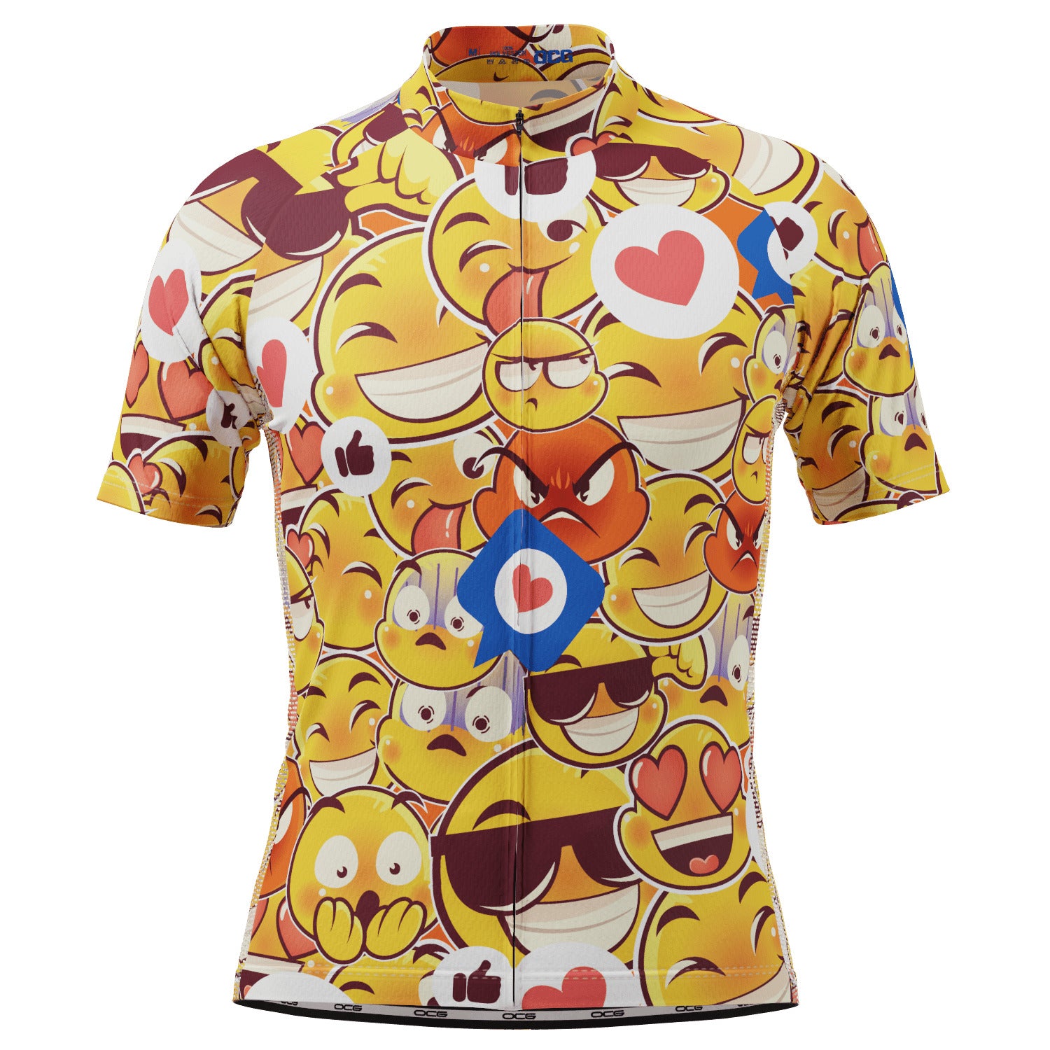 Men's Emojis Mayhem Short Sleeve Cycling Jersey
