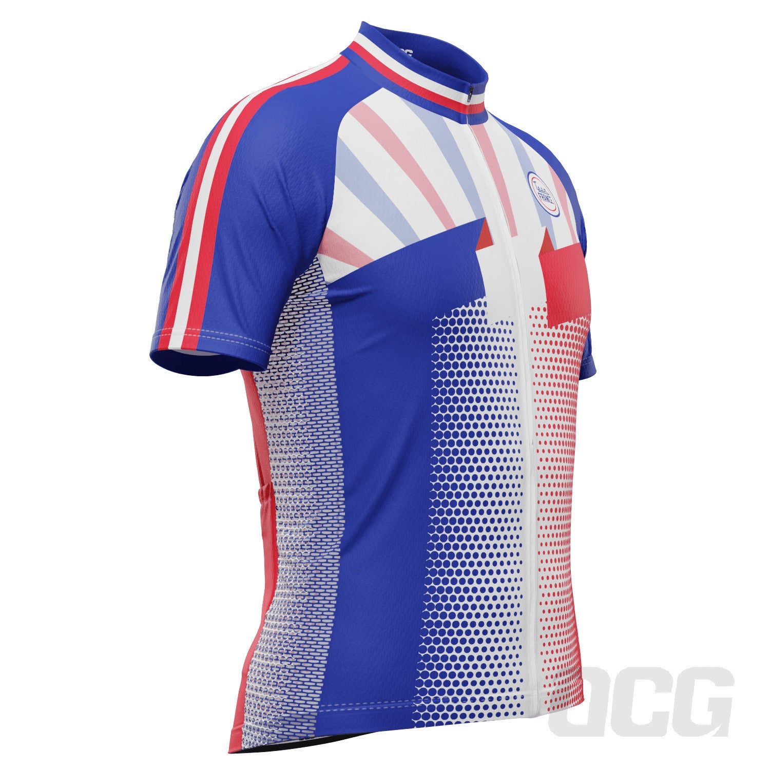Men's World Countries Flag France Short Sleeve Cycling Jersey