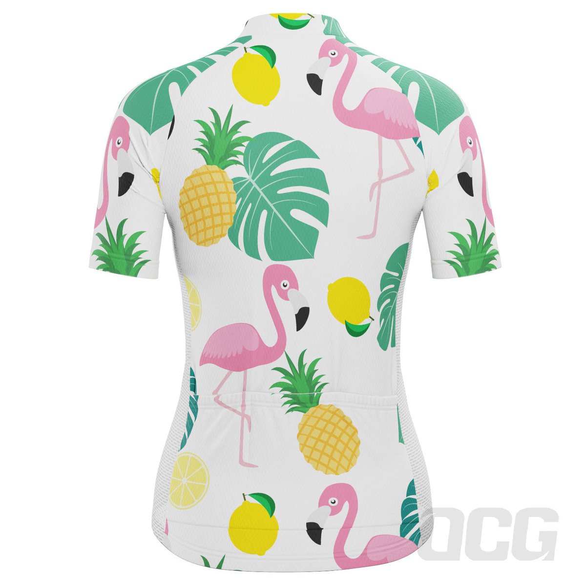 Women's Fruity Flamingo Short Sleeve Cycling Jersey