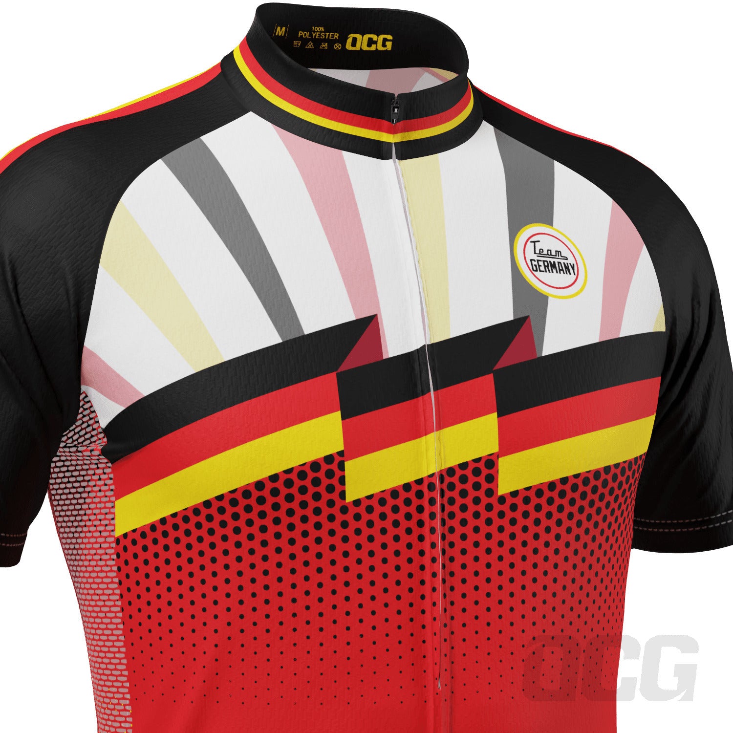 Men's World Countries Team Germany Icon Short Sleeve Cycling Jersey