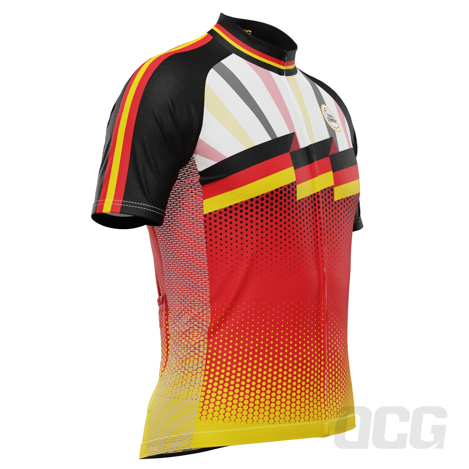 Men's World Countries Team Germany Icon Short Sleeve Cycling Jersey